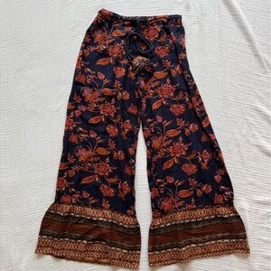 Z&L Floral Wide-Leg Pants